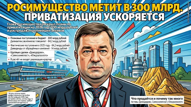 Росимущество метит в 300 млрд. Приватизация ускоряется