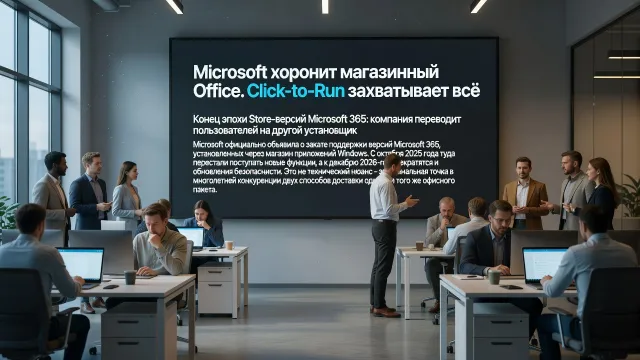Microsoft хоронит магазинный Office. Click-to-Run захватывает всё